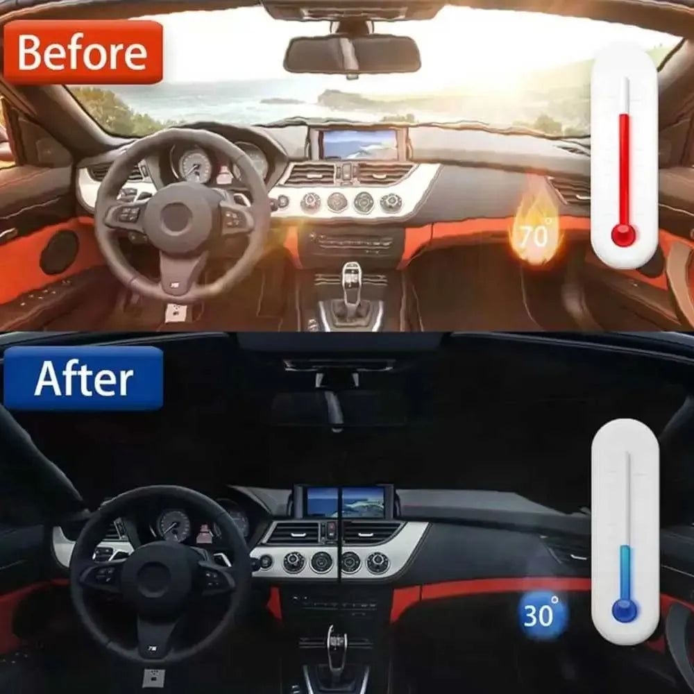 Car Umbrella Sun Shade Cover for Windshield UV Reflecting Foldable Front Car Sunshade Umbrella