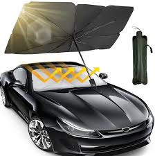 Car Umbrella Sun Shade Cover for Windshield UV Reflecting Foldable Front Car Sunshade Umbrella